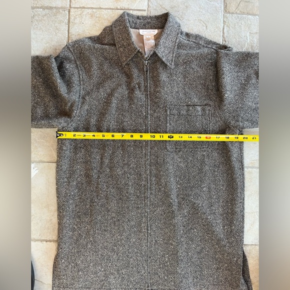 VTG Jones NY Wool Tweed Jacket M Elbow Patch Dark Academia Fall Layer 90s Gothic - Picture 10 of 10